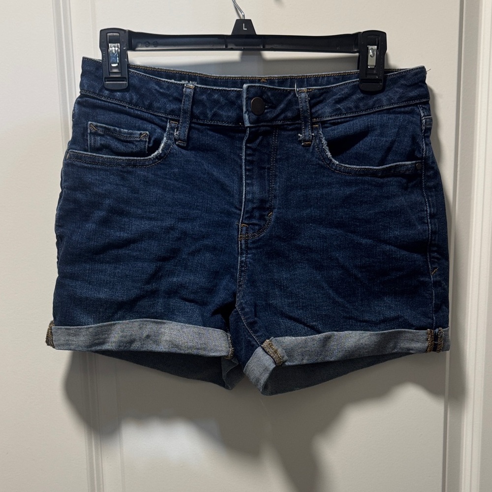 a.n.a Dark Blue Jean Shorts